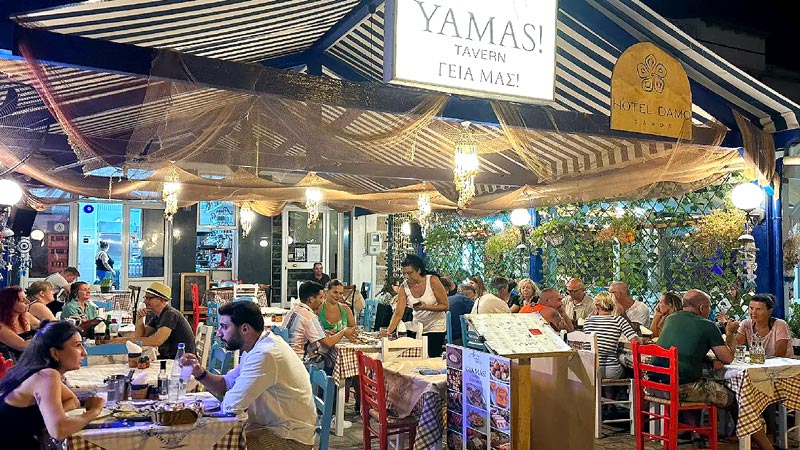 Samos'da Yemek